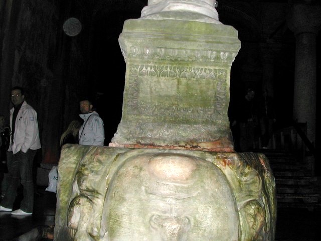 Medusa Column in Istanbul Cistern